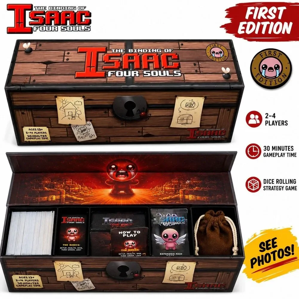 The Binding of Isaac Four Souls First Edition Complete Board Card Game Maestro